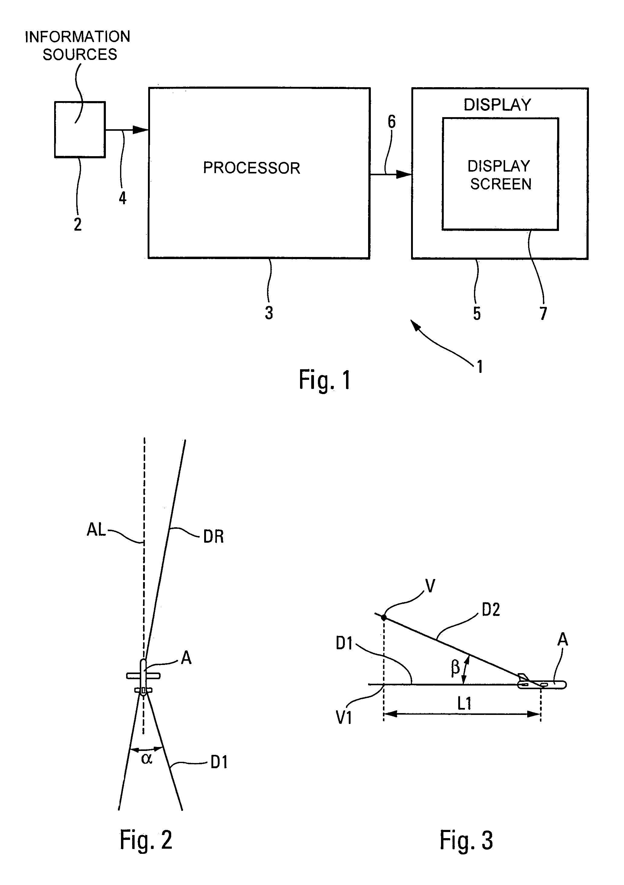 Process and device for constructing a synthetic image of the environment of an aircraft and presenting it on a screen of said aircraft