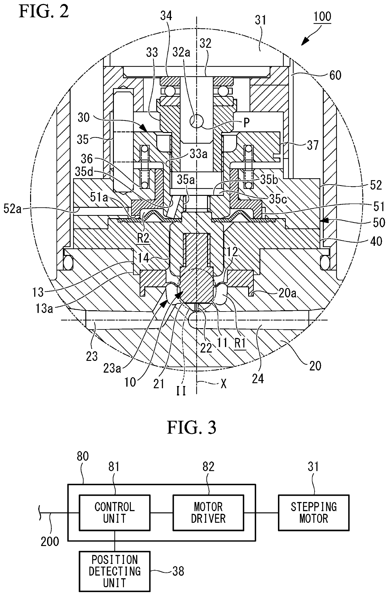 Flow Rate Regulating Device and Control Method of Flow Rate Regulating Device