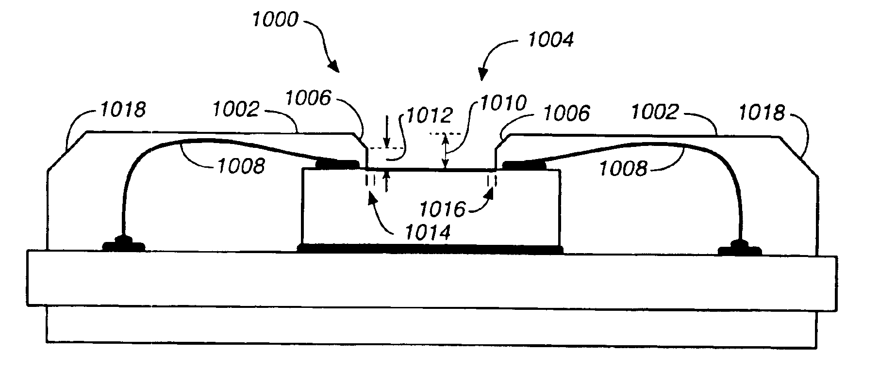 System for providing an open-cavity low profile encapsulated semiconductor package