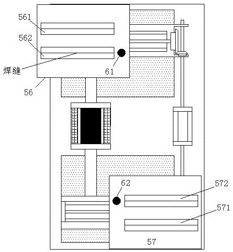 A dust-proof hydraulic cylinder body welding seam welding device