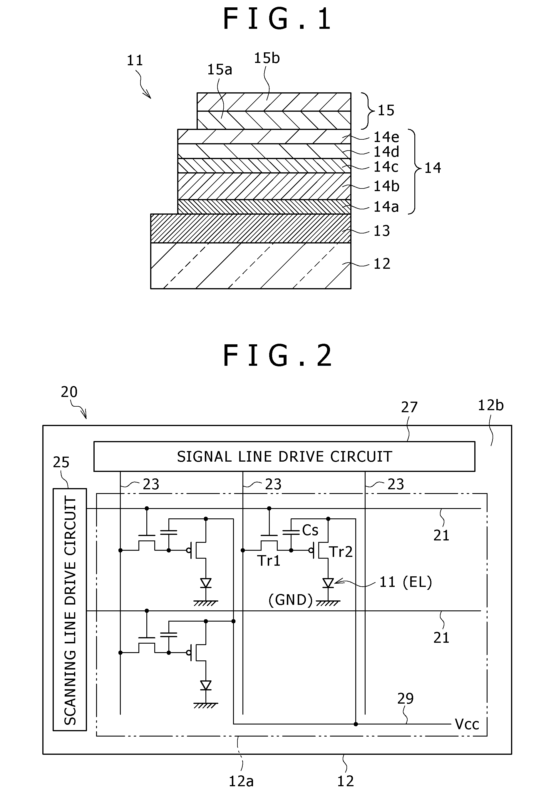 Organic electroluminescent device and display unit