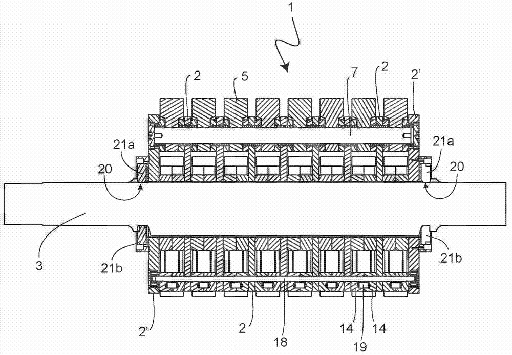 Rotor of a hammer crusher