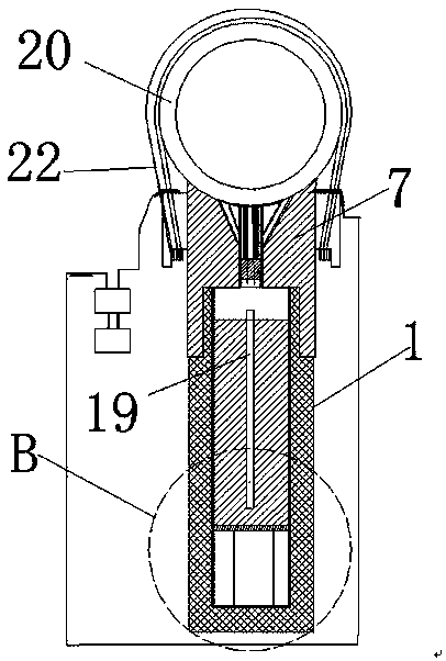 Combustion type steel component oriented cutting device