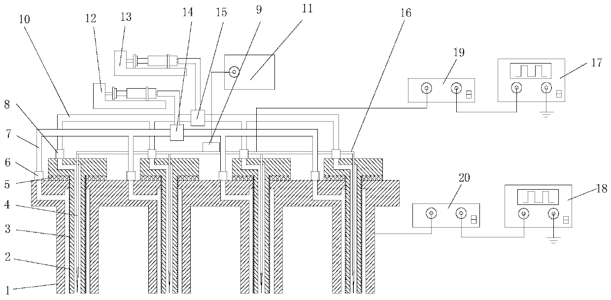 High-frequency core-shell structure micro-droplet ejection device