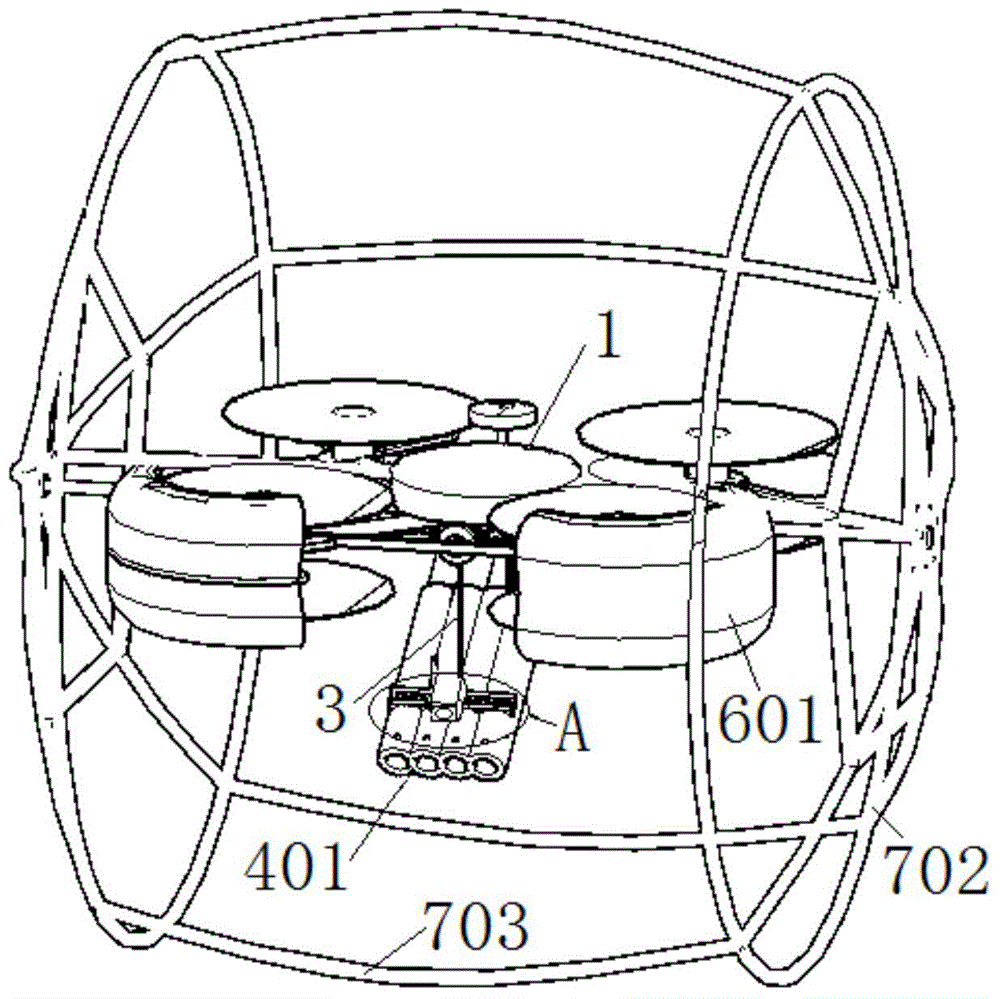 Anti-collision fixed-point unmanned aerial vehicle for fire control