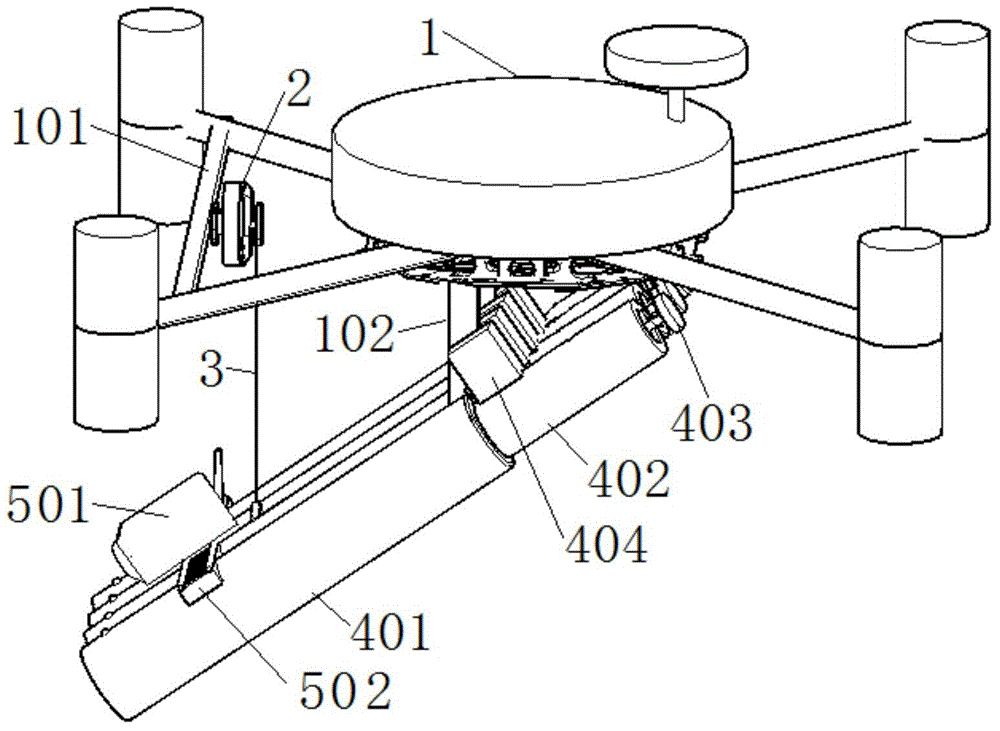 Anti-collision fixed-point unmanned aerial vehicle for fire control