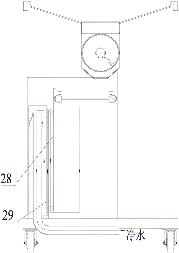 Flow channel deodorizing system of kitchen waste separation equipment and separation equipment