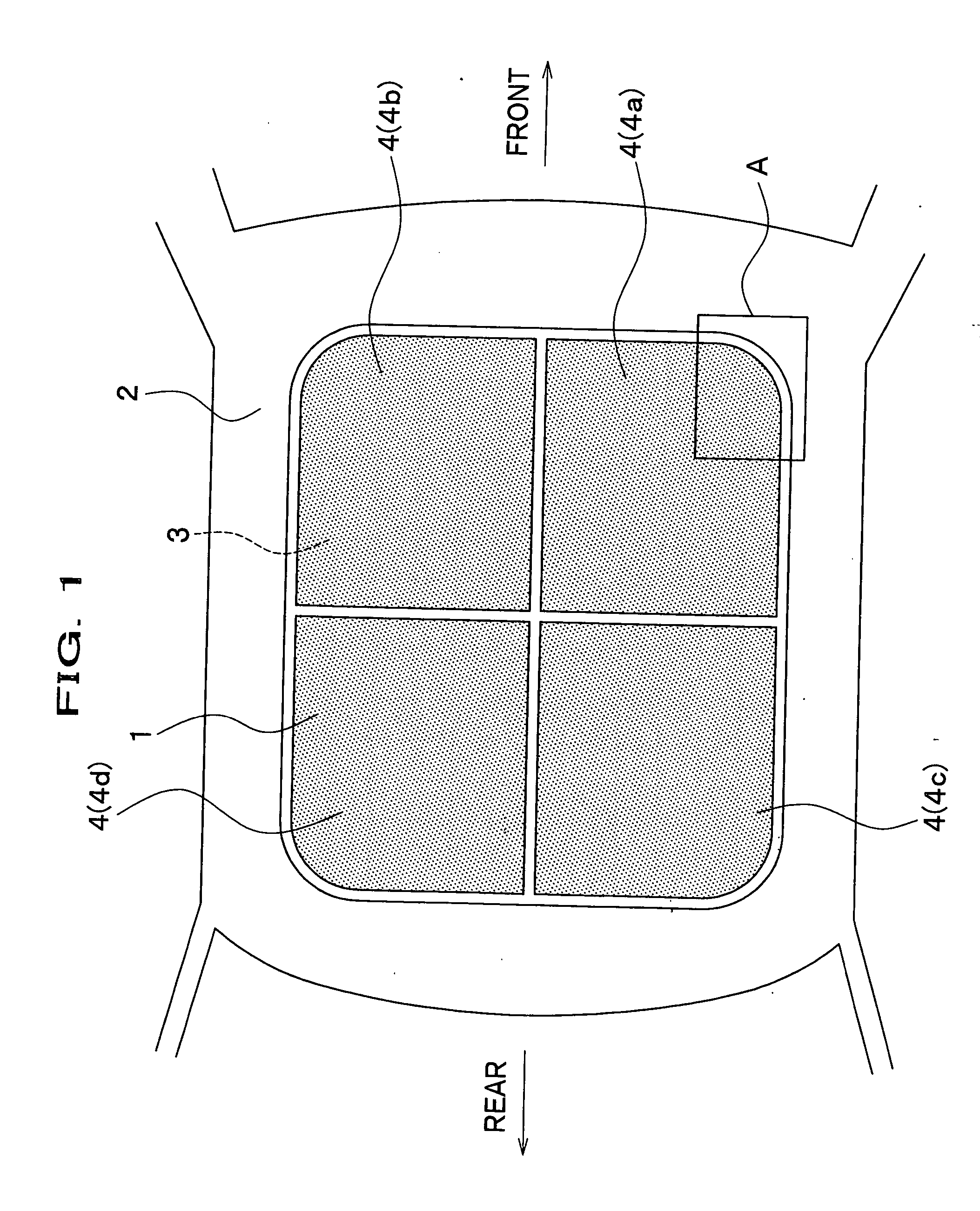 Sunroof panel apparatus for a vehicle