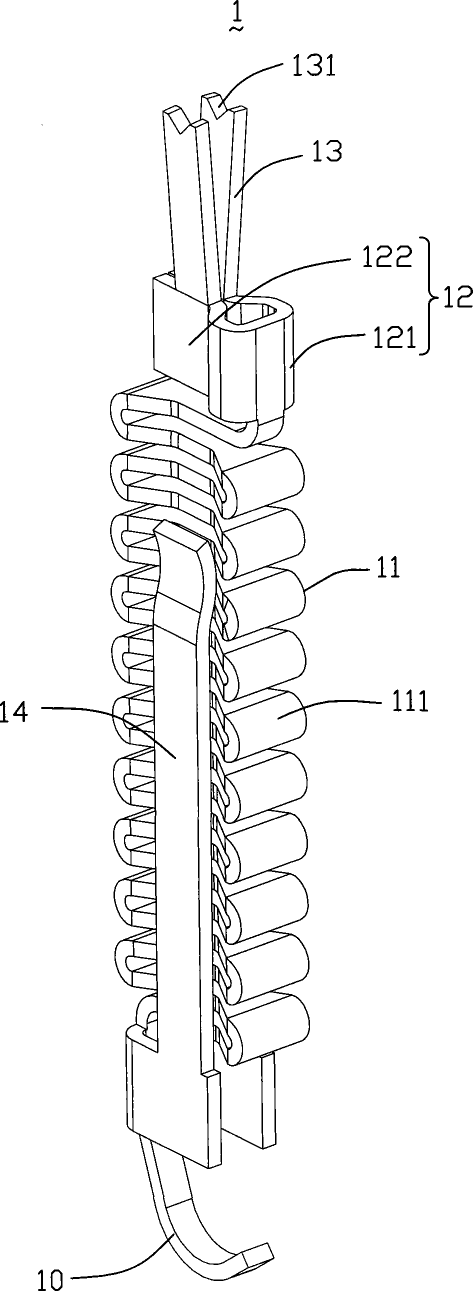 Electric connector terminal