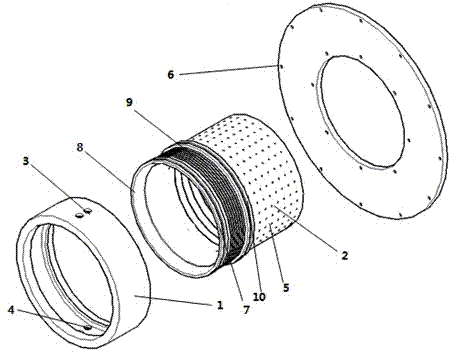 Steel wire mesh frame polyethylene composite tube external layer sizing sleeve