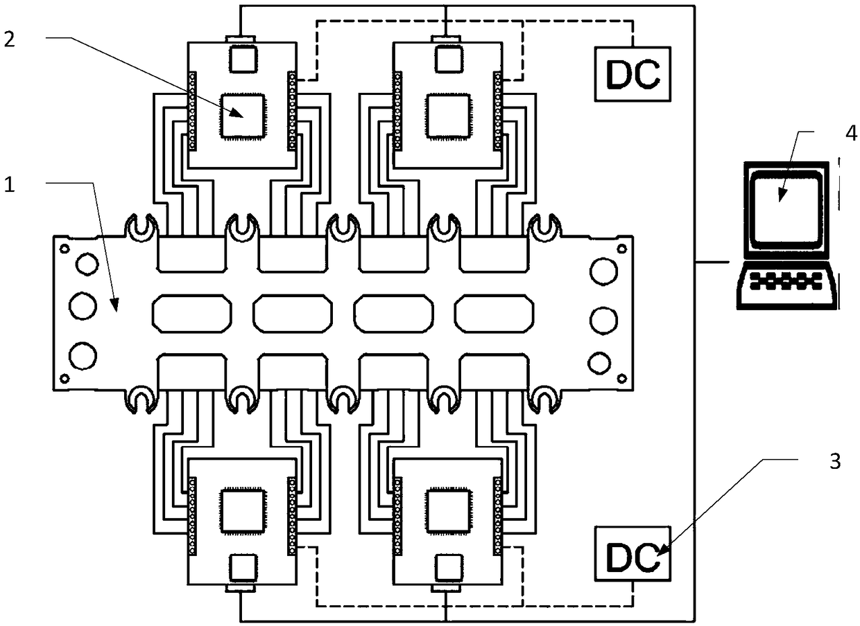 Fuel cell internal temperature and humidity online measurement system