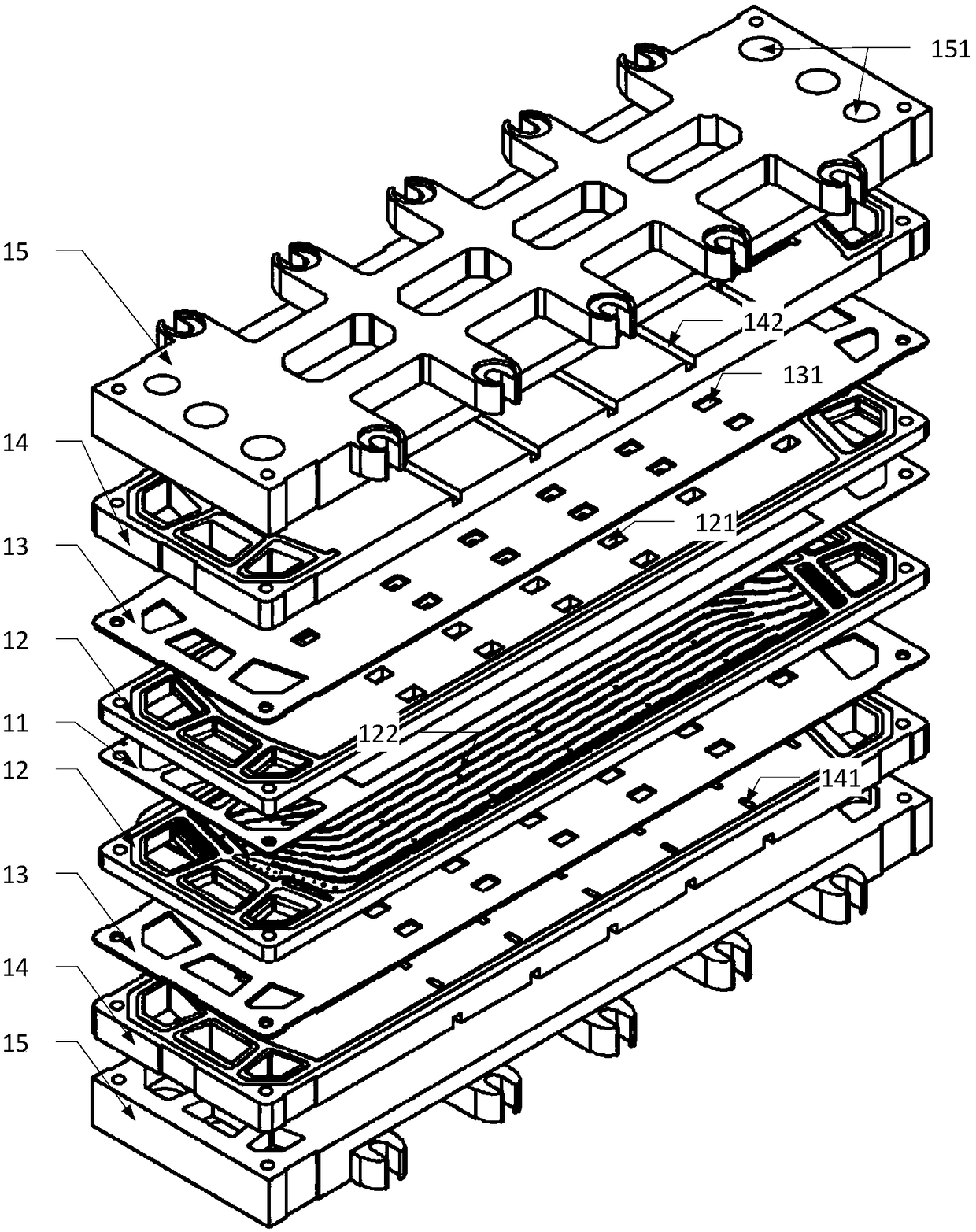 Fuel cell internal temperature and humidity online measurement system