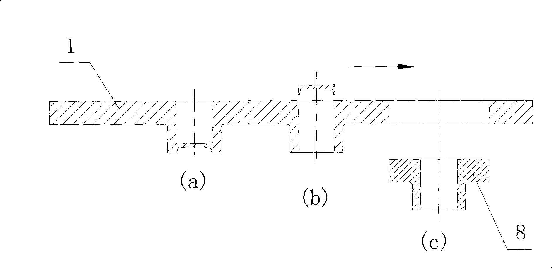 Forming technique for sheet metal stamping cold forging and fine blanking composite boss part