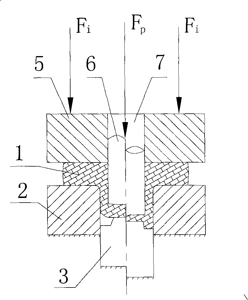 Forming technique for sheet metal stamping cold forging and fine blanking composite boss part