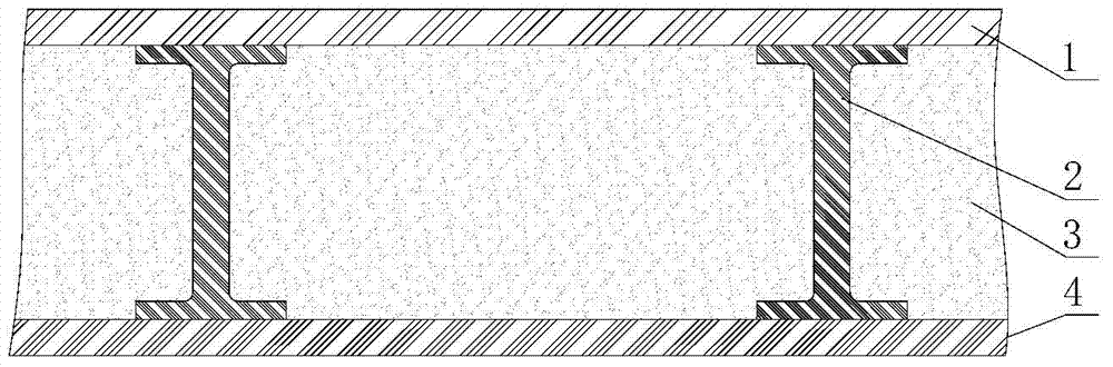 Foamed reinforced composite material structure vacuum co-injection integral forming method