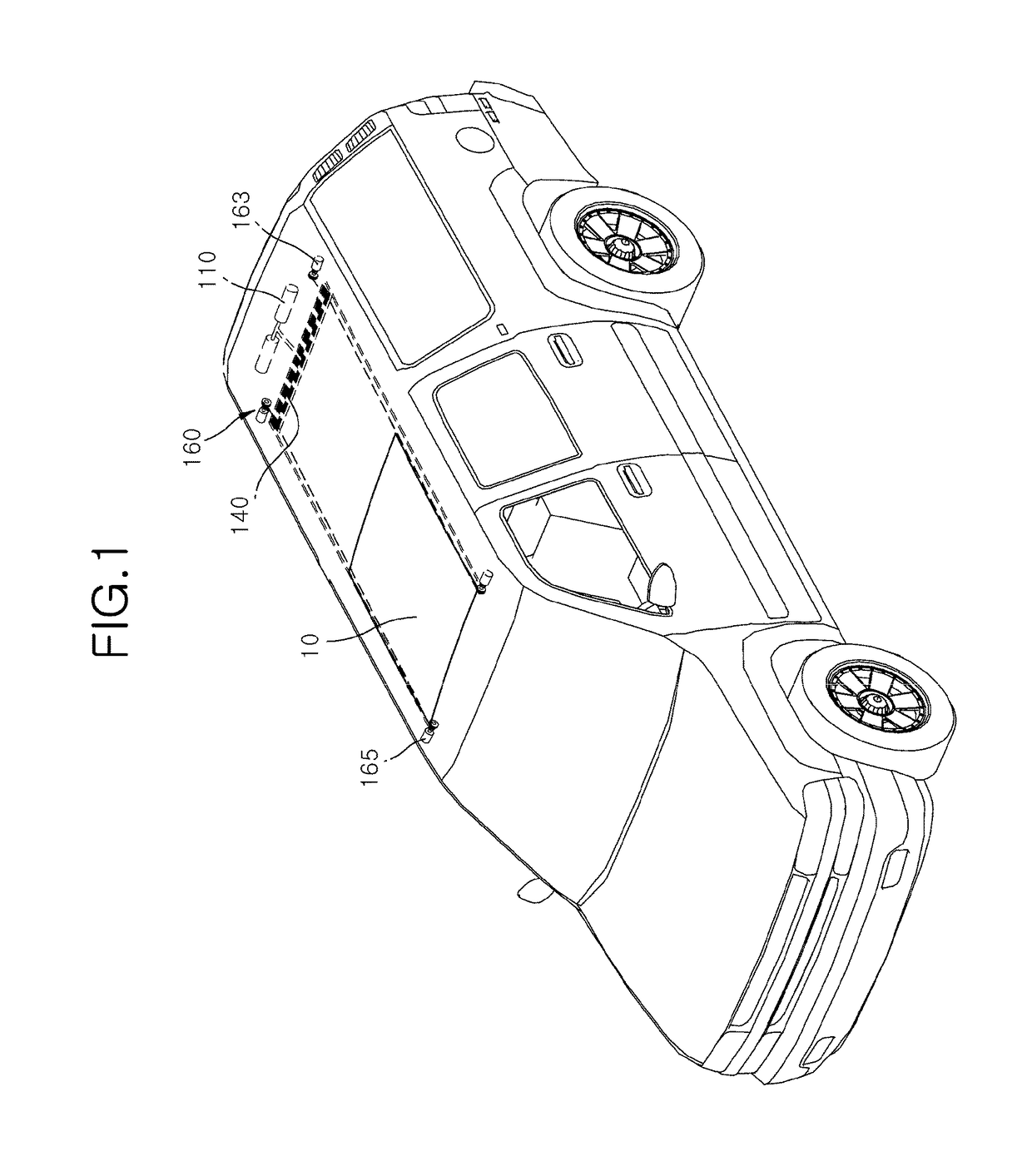 Airbag apparatus for panorama roof