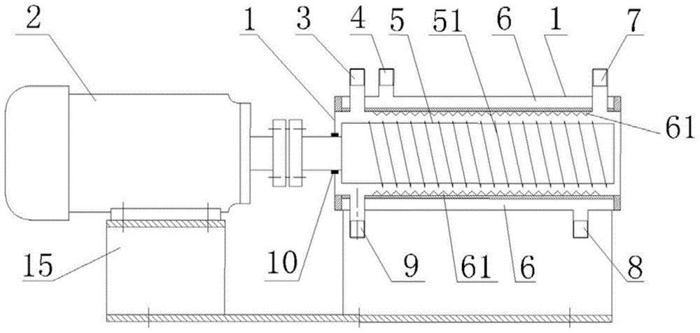 Continuous flow rotating shaft reactor and application thereof