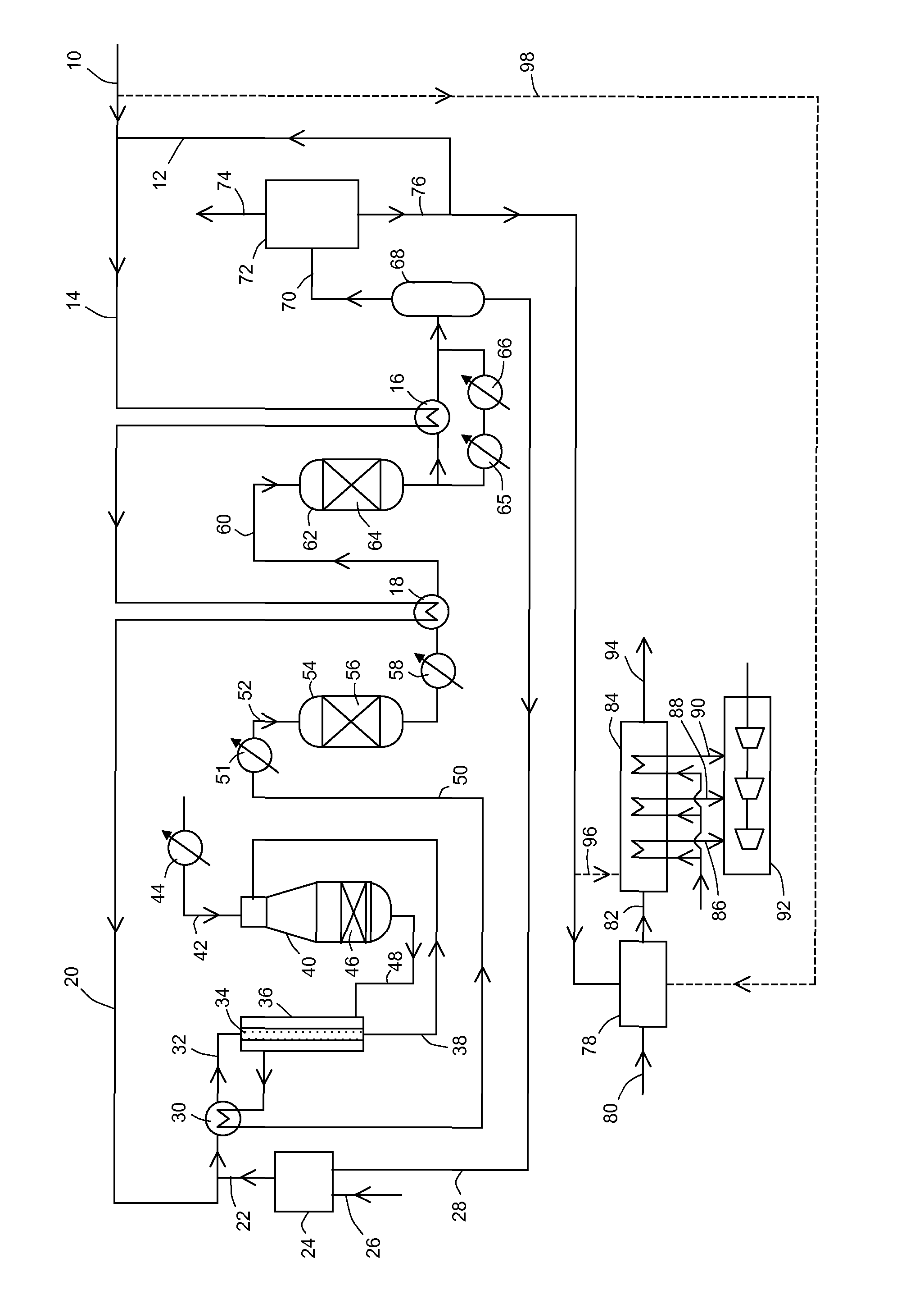 Conversion of hydrocarbons to carbon dioxide and electrical power