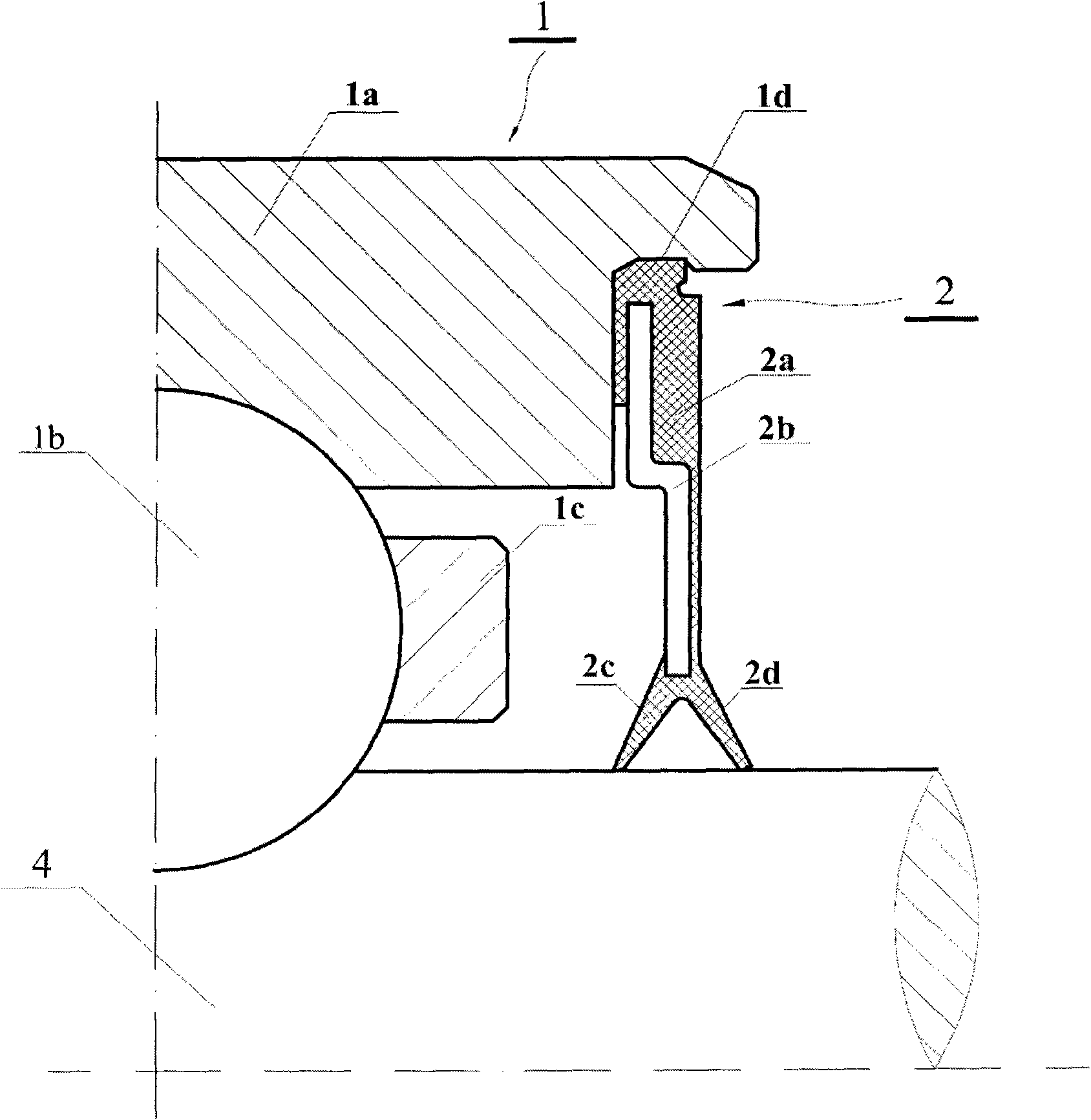 Automobile water pump bearing sealing device