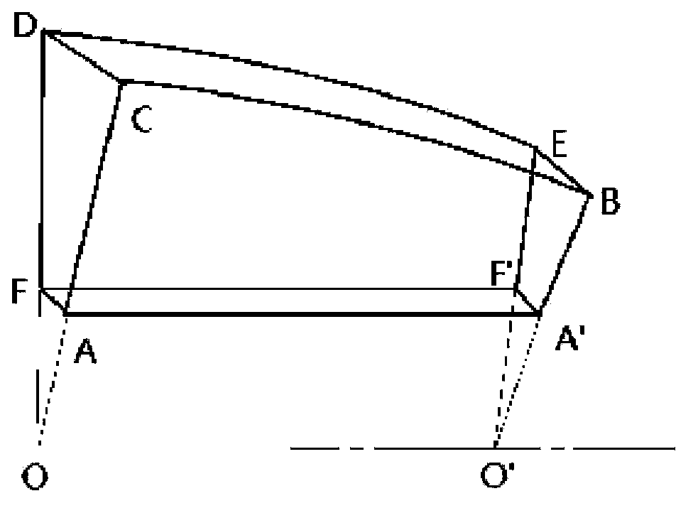 Variable cross-section high supersonic speed inward rotation type air inlet with consistency of local contraction ratio