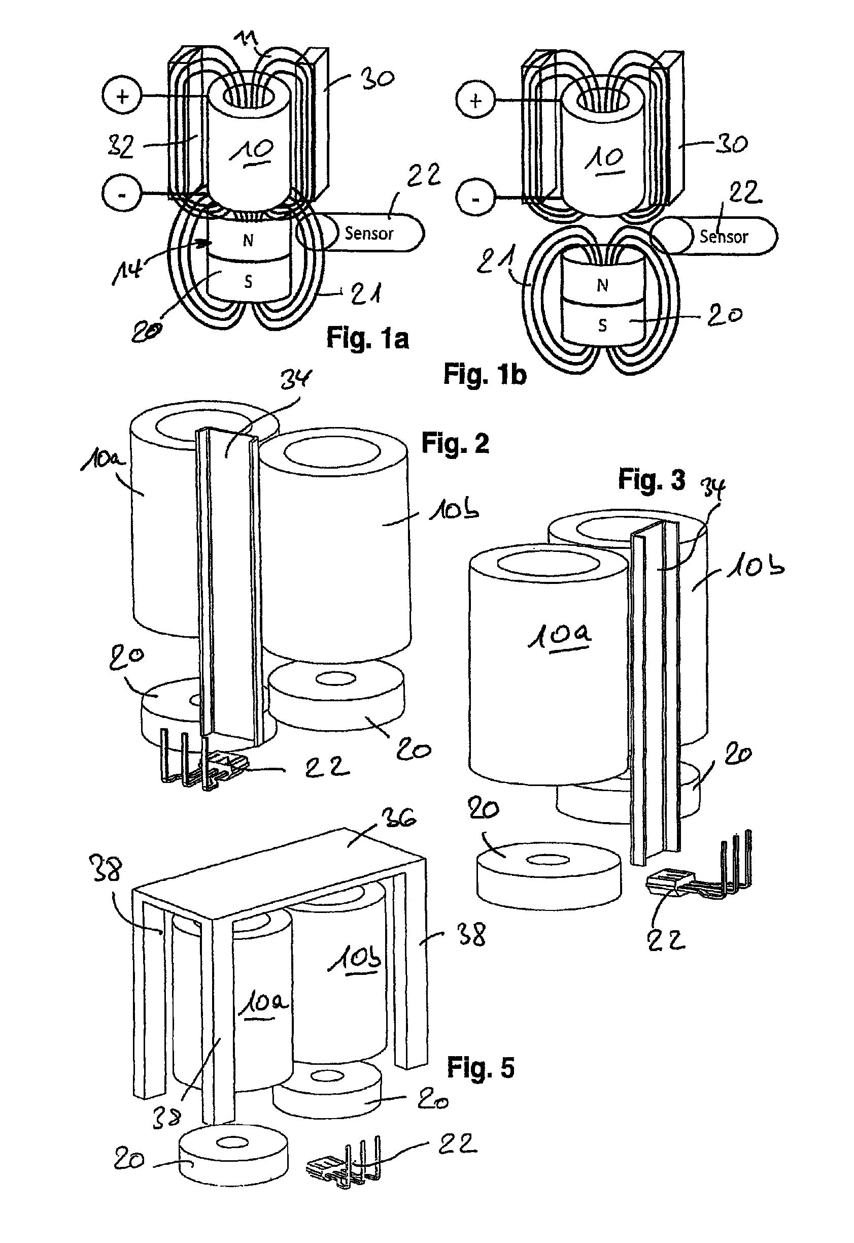 Electromagnetic actuating device