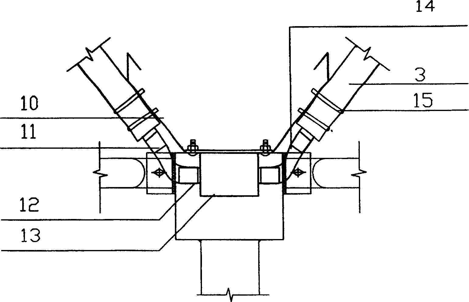 Pipeline temp-lowering system using circulating underground water for joint greenhouses