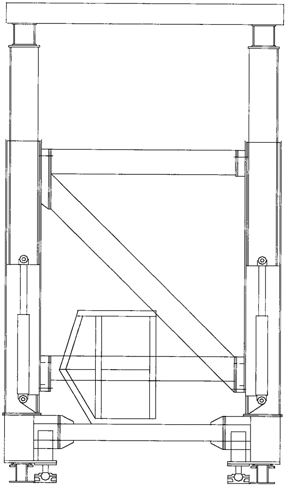 Construction method for open excavation assembly monolithic structure subway station using pile-strut bracing system