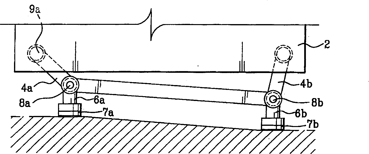 Automatic leveling device for washing machine