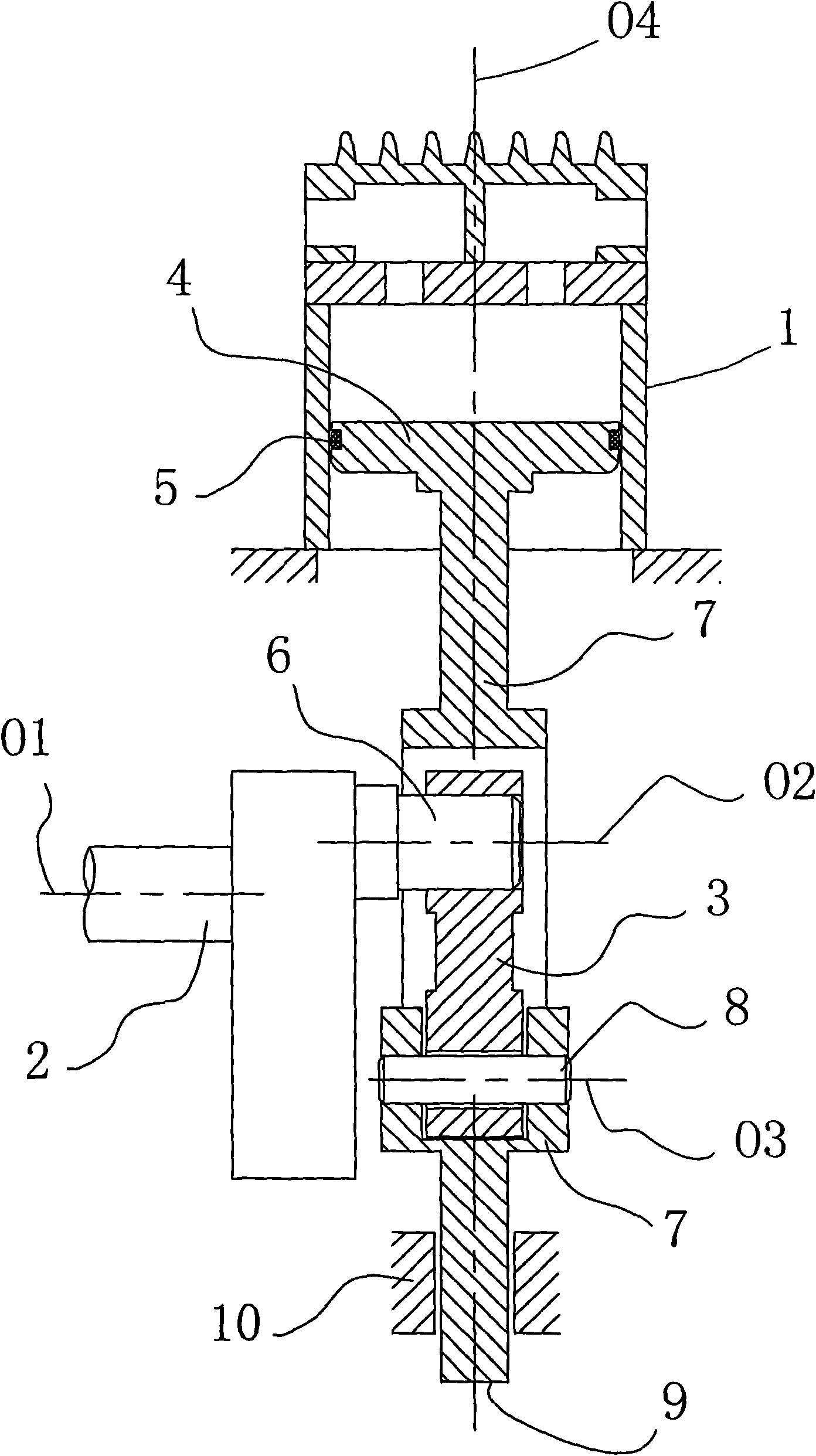 Linear guide device of reciprocating compressor