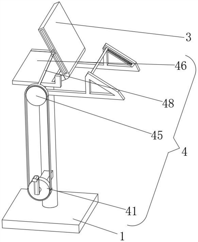 Street lamp photovoltaic panel mounting bracket