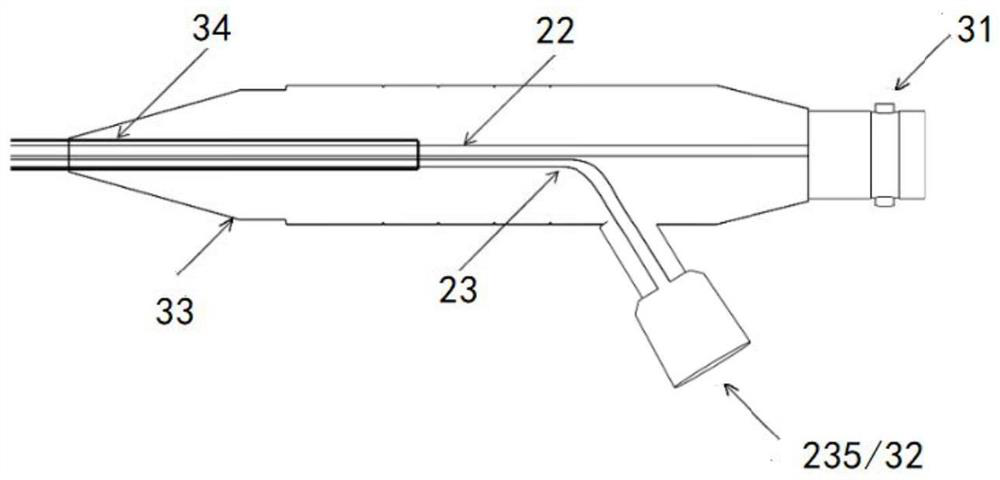 Portal vein tumor thrombus microwave ablation catheter and device