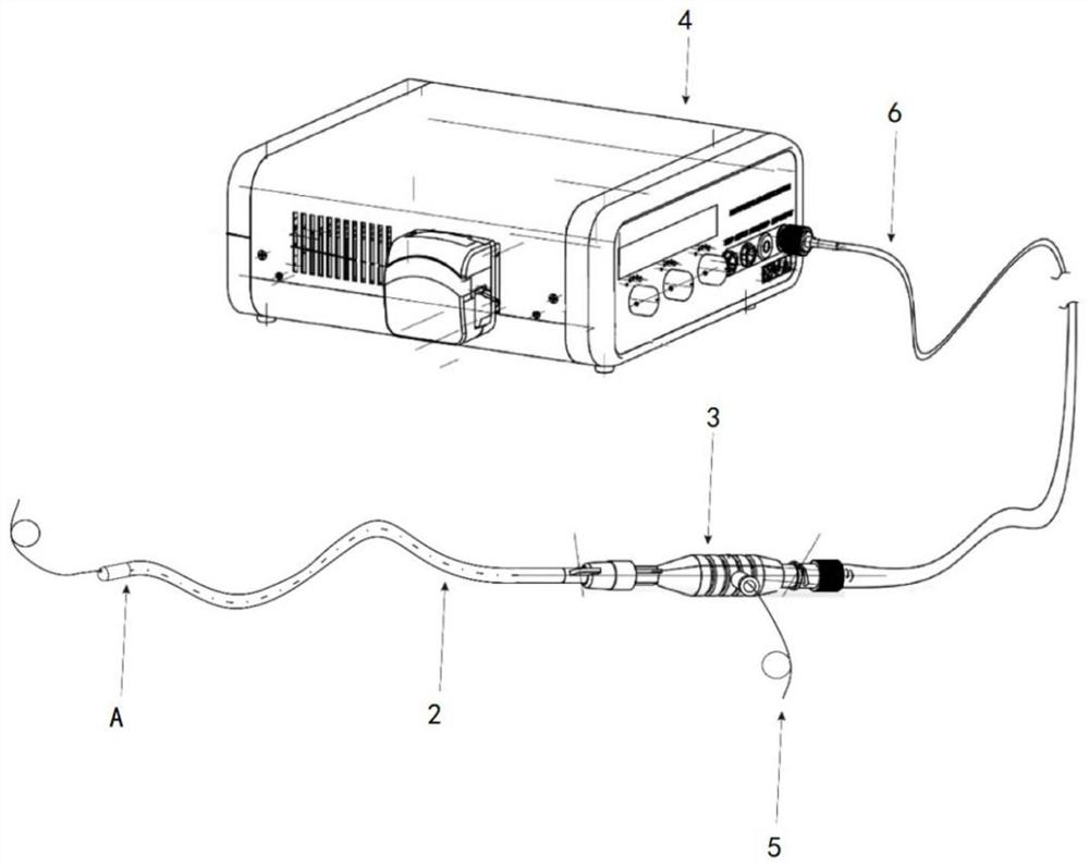 Portal vein tumor thrombus microwave ablation catheter and device