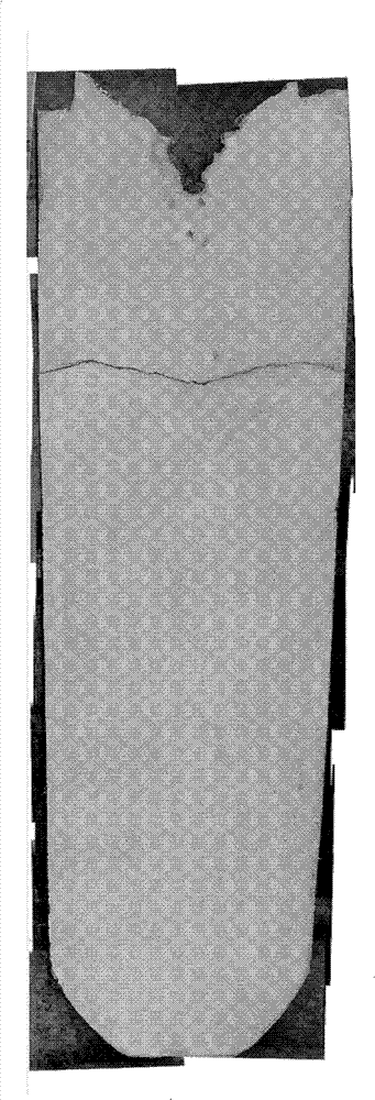 Method for effectively eliminating central defect of solidification blank and refining solidification structure