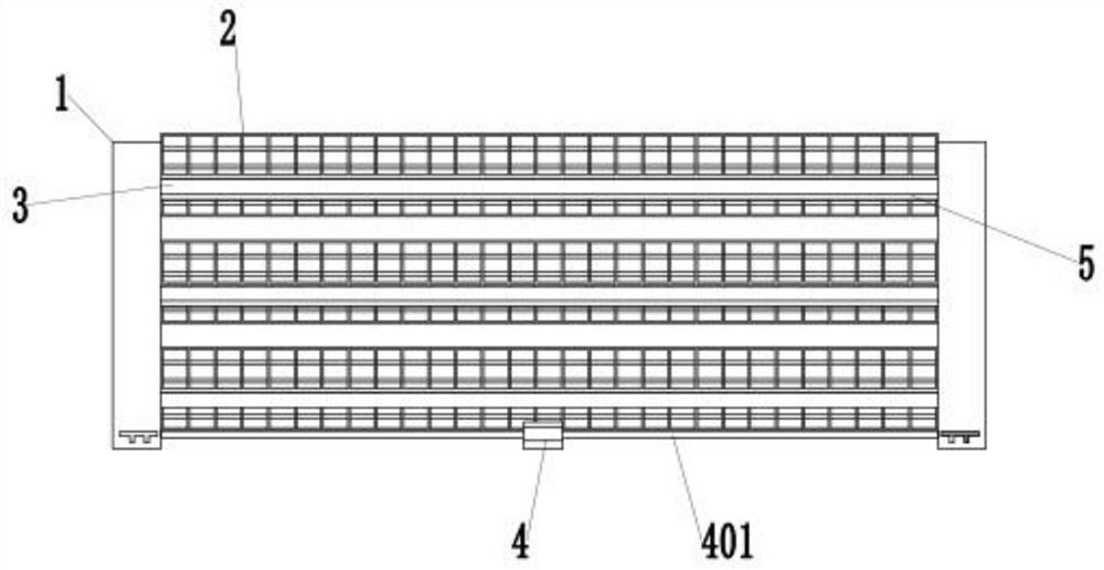 H-shaped stacked group-transferring coop