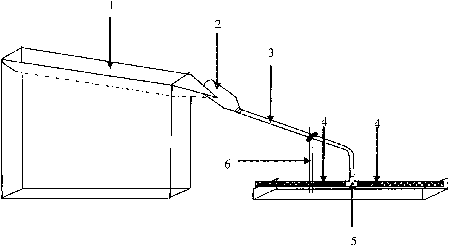 Device for controlling rainfall shift and application method thereof