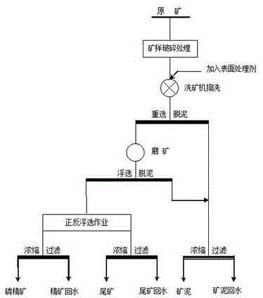 Floating technology for low-grade refractory weathering collophanite section desliming