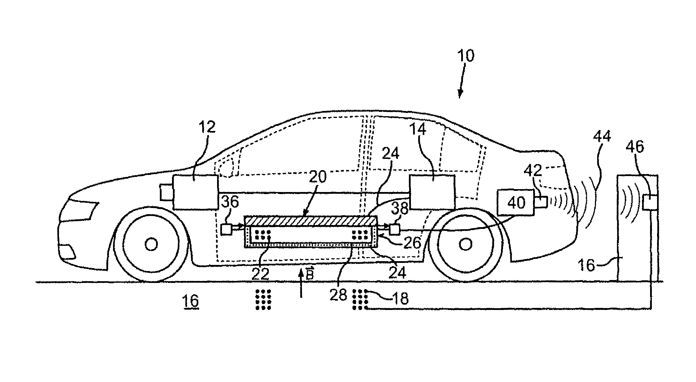 Motor vehicle having a storage for electric energy