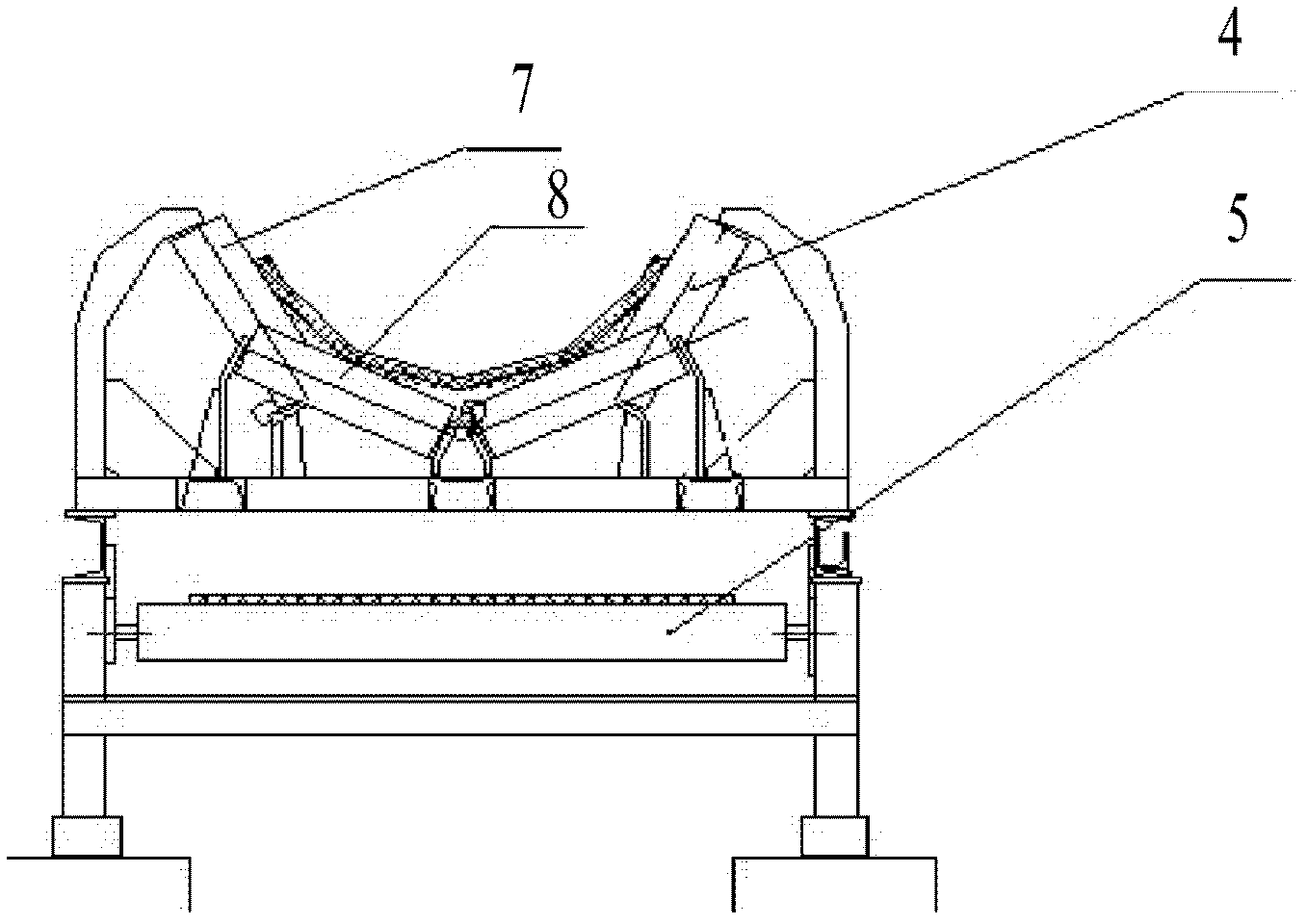 Belt conveyor with large inclined angle