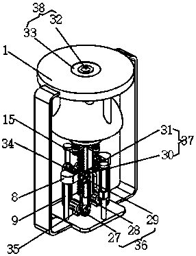 Grinding device for coal based activated carbon