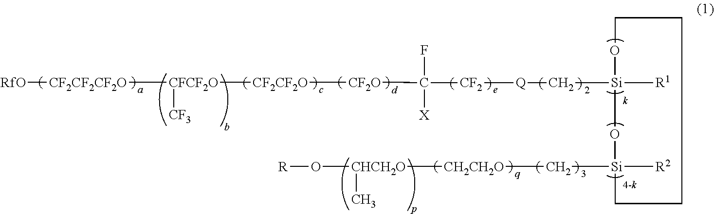 Polyether-modified polysiloxane containing a perfluoropolyether group and its production method