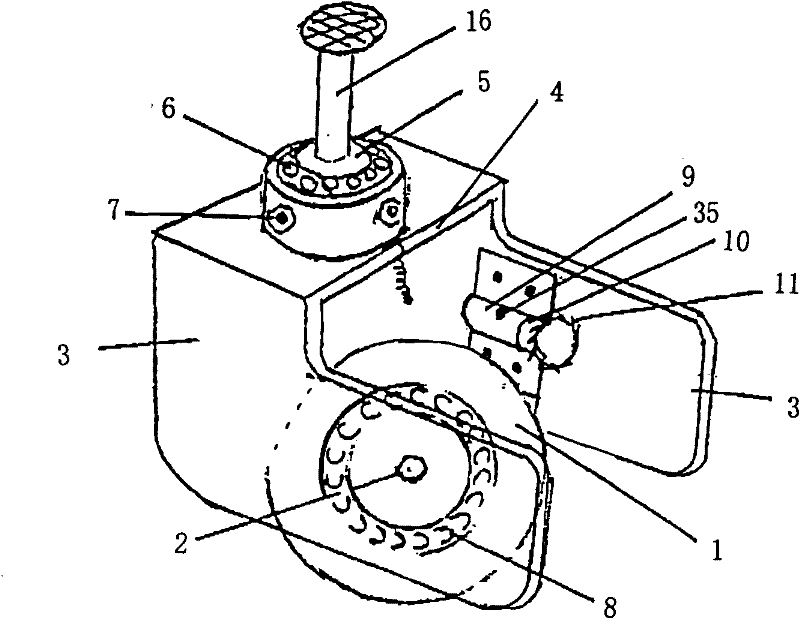 Single pin-driven running-assistant universal wheel