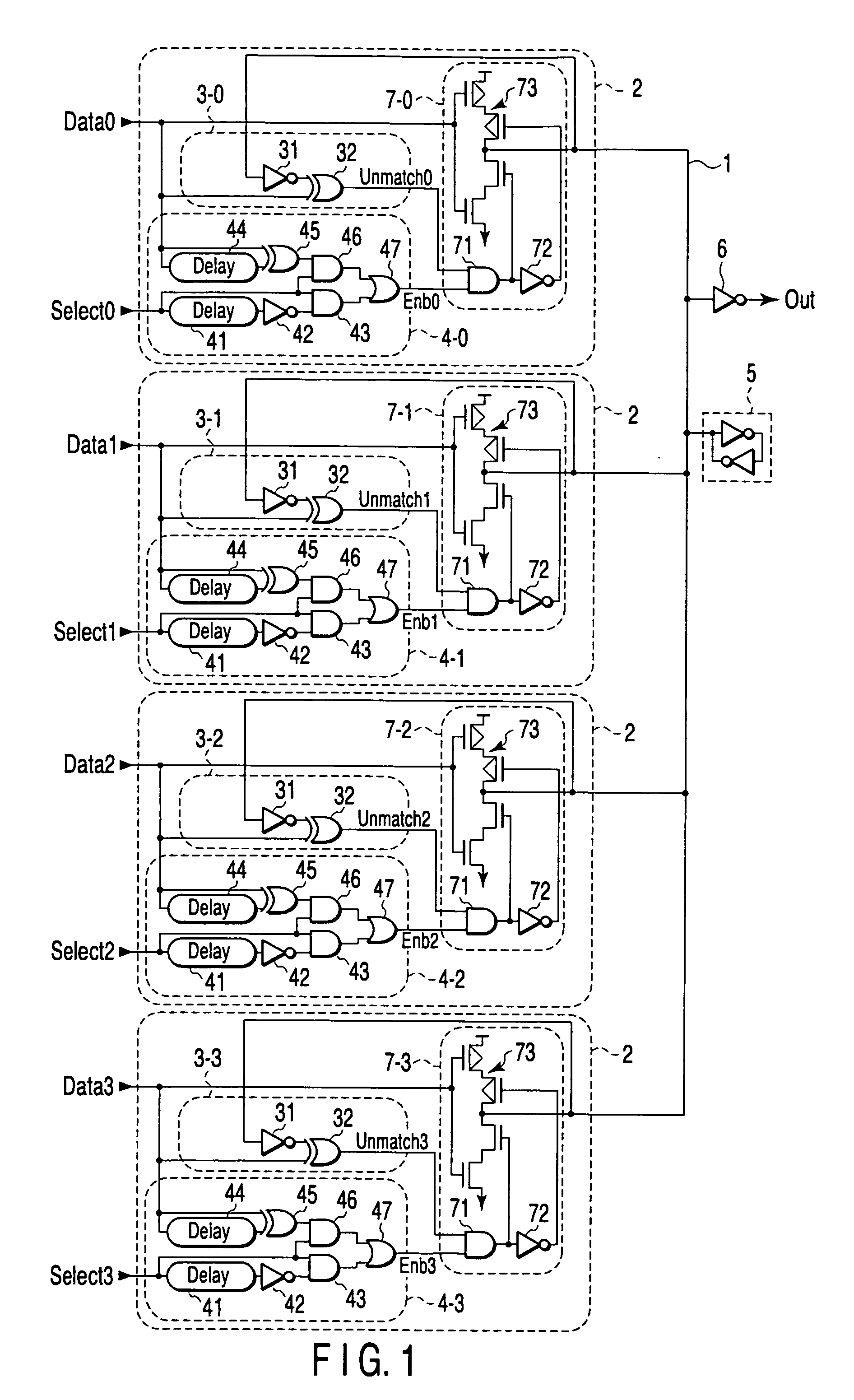 Multiple-select multiplexer circuit, semiconductor memory device including a multiplexer circuit and method of testing the semiconductor memory device