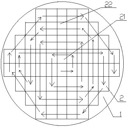 Work structure for providing scanning path of immersion photoetching machine