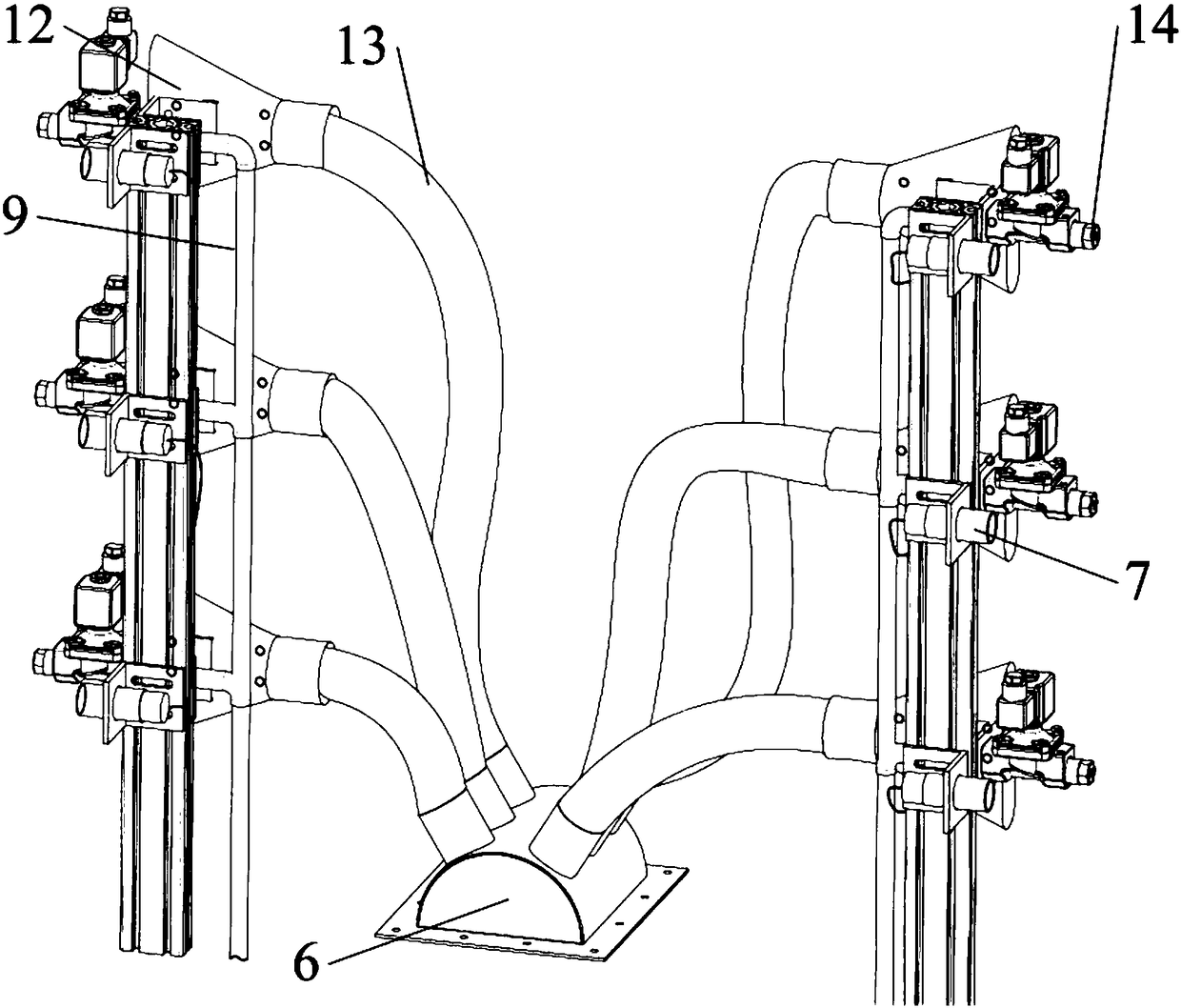 Orchard automatic target air sprayer