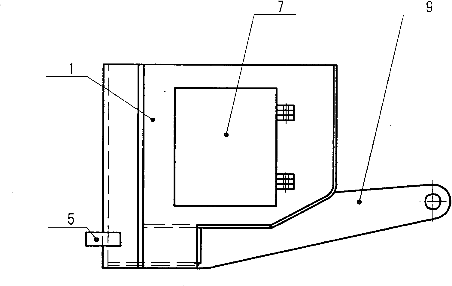 Coal removal device of crawler walking hydraulic support