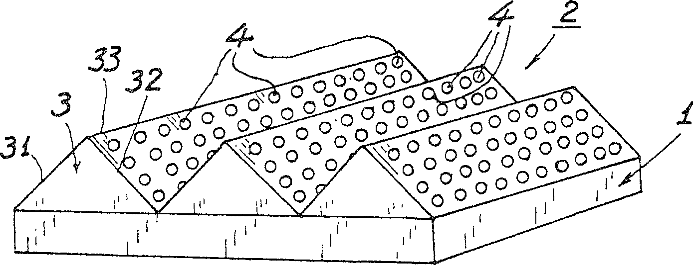 Optical film for setting a microlens on upper radial of prism