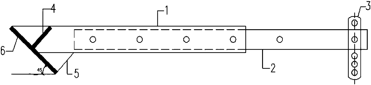 Manufacturing and mounting method of hanging basket suspension support for inclined roof