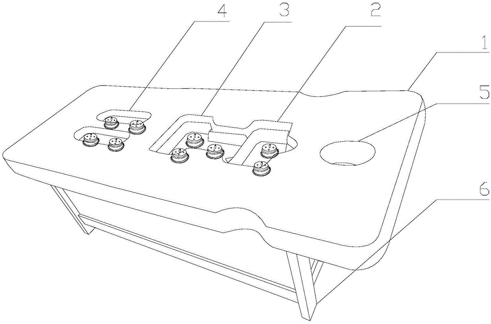 Moxibustion bed