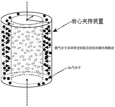 Device and method for measuring radial permeability of tight rock core