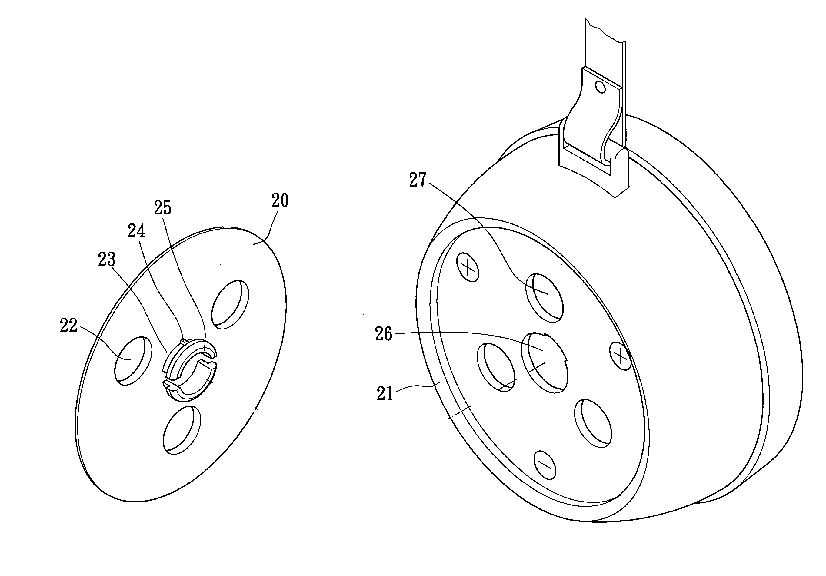 Modified earphone structure having closable opening